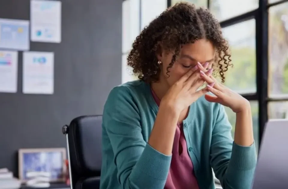 woman exhausted